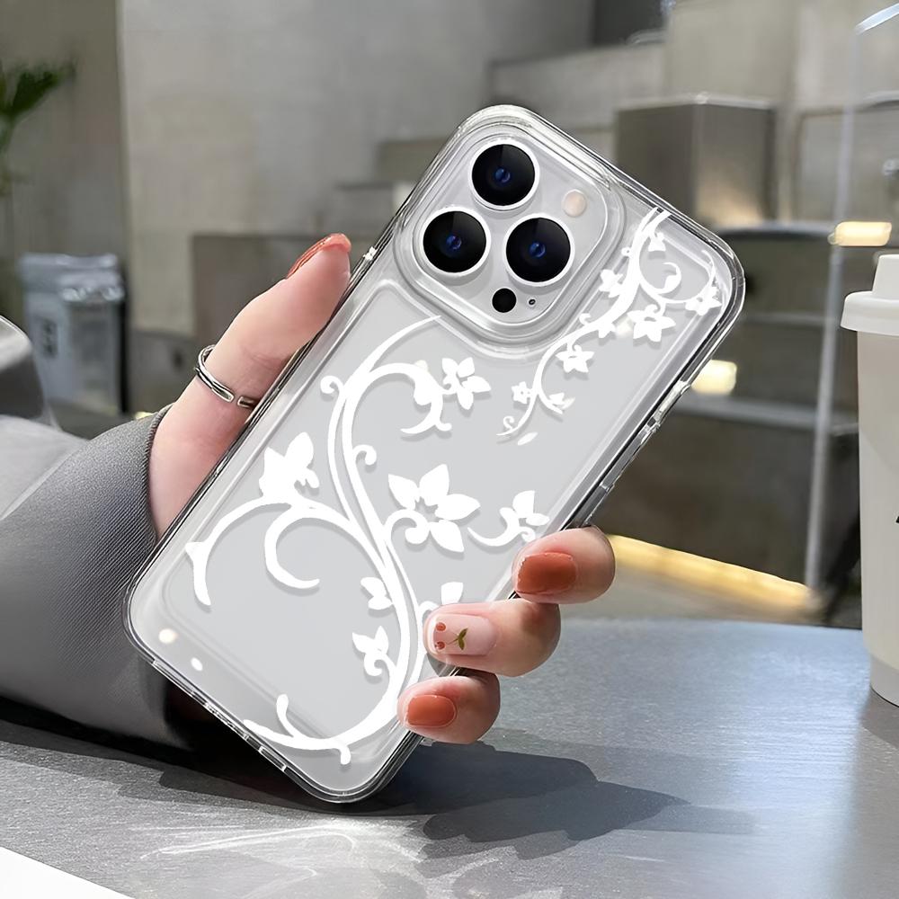 Clear Transparent Phone Case For IPhone 16 14 11 Air 17 15 13 12 Pro Max Plus Soft Protective Comfortable Cover Fashion Funda