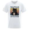 That'S What Tido I Drink Coffee T-Shirt Men Cotton O-Neck Tshirt Summer Breathable T-Shirts Casual Tee Clothes Tops 80538
