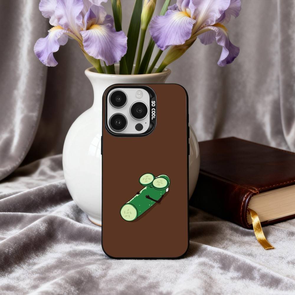 

F-Funny Food Fancy art Phone Case For iPhone17,16,15,14,13,12,11 Plus,Pro Max Black Candy silver phone case iPhone15pro