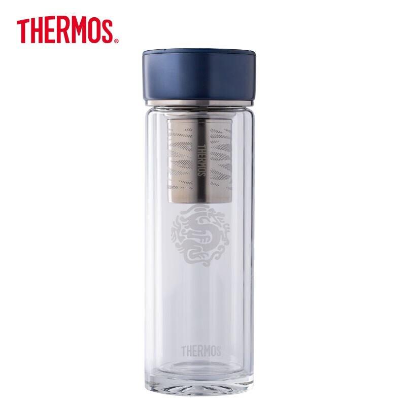 Thermos Double-Layer Heat-Resistant Glass Tea Cup