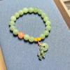 Elegant Unisex Hetian Jade Ping'an Buckle Bracelet: Versatile Fashion Piece