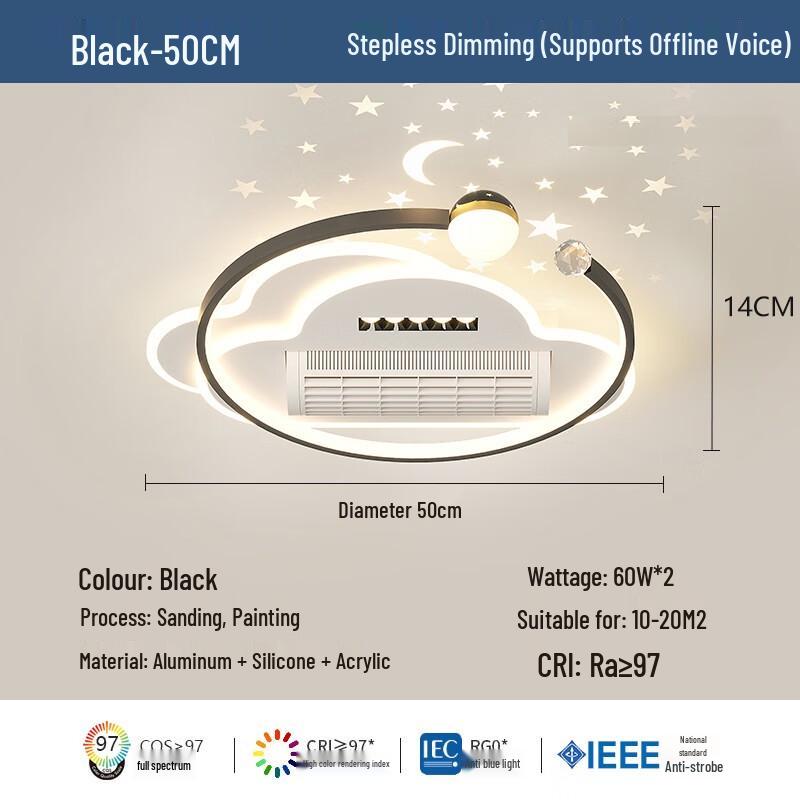 Xuanyong Starry Sky LED Ceiling Fan Light