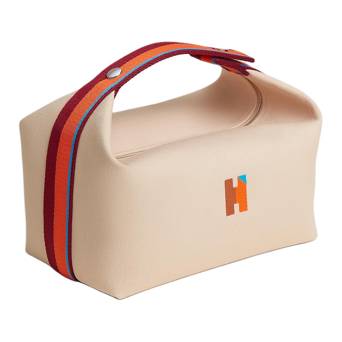 

Hermes Bride-A-Brac 21 Хлопковая косметичка Большая женская сумка Натуральная H104347MV01 27 Naturel Natural Color