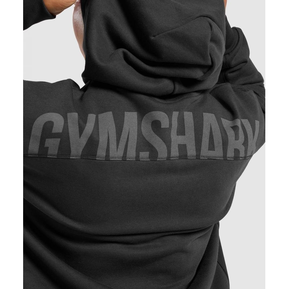 Gymshark Mikina Power Black B2b4a Bb2j