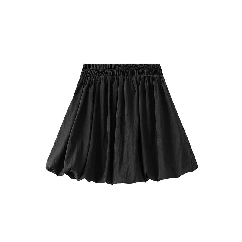 Women's 2025 Fluffy Pleated Bubble Lantern Half-Skirt - Casual Summer Short Skirt