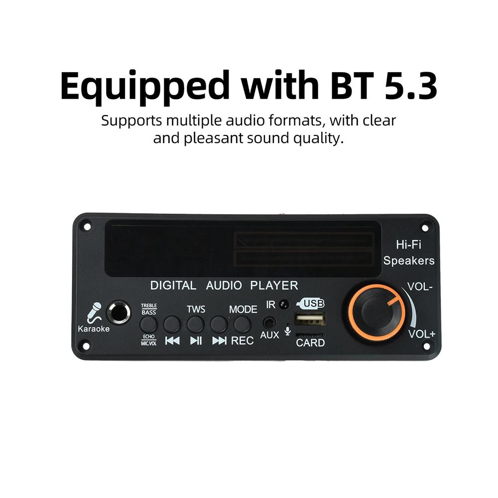 DC 11V Wireless Bluetooth 1.1 MP1 Player Decoder Board Speaker D191BT LED Digital Display TF Card Slot USB FM Remote Control