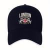 London United Kingdom Crest Baseball Cap Unisex Polyester Adjustable Casual Travel Hat