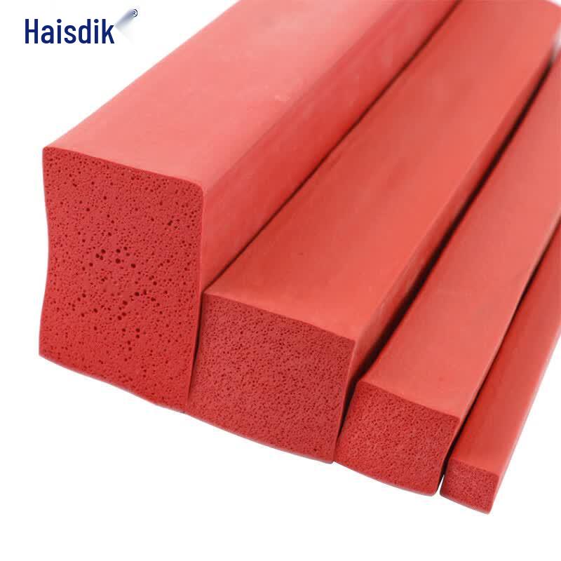 Haisidick HKW-276 High-Temperature Silicone Foam Seal Strip 15mm x 15mm (1 meter)