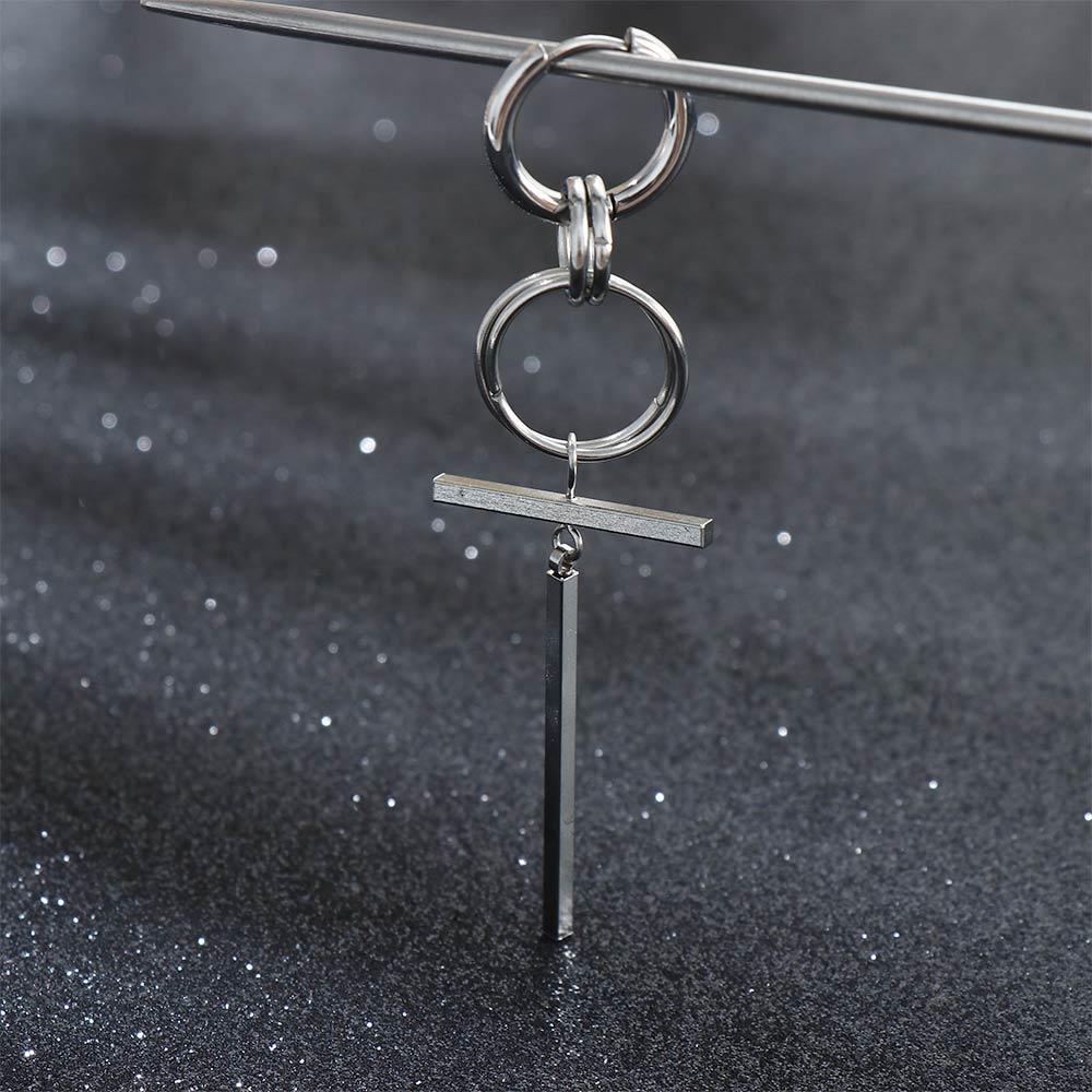 

Серьги-гвоздики с подвеской в виде шила, мужские серьги-клипсы, серьги-кресты, серьги-кольца, висячие серьги steel-Hoop earring