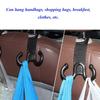 Claw Type Seat Back Food Holder Invisible Car Cargo Hook Bag Clip Seat Headrest Hanger Hook