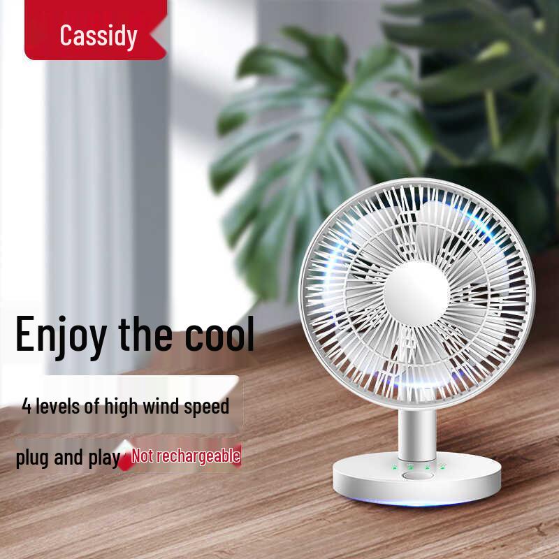

USB Rechargeable Mini Clip-on Fan - Portable, Silent, High Wind for Dorms & Offices Rechargeable Power Bank (with Data Cable)