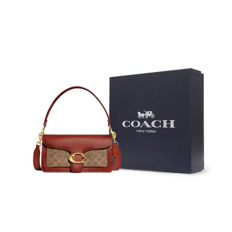 Coach Tabby 26 Classic Monogram Leather Crossbody Shoulder Bag Medium Women Bags Brown CI032-B4NQ4