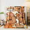 Cute Capybara Cartoon Blanket Bedroom Blanket for Livingroom Couch Lunch Break Soft Throw for Friend's Festival Gift