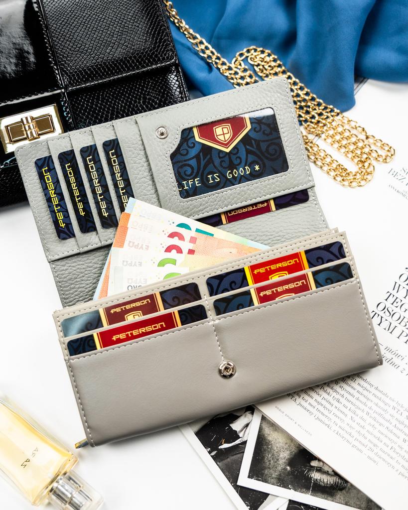 Women's wallet leather+PU PTN PX20-1-NPK-4504 White