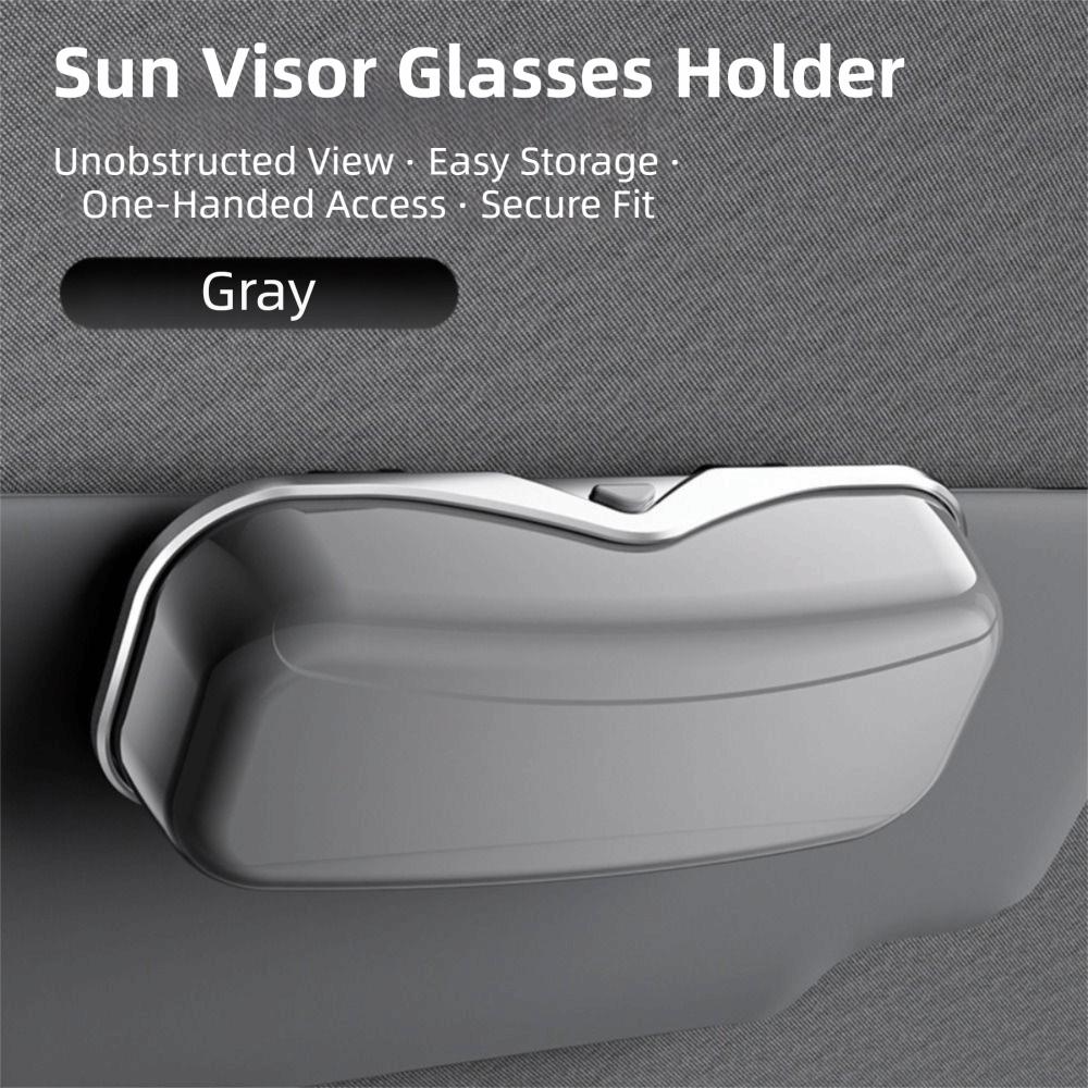 Premium Car Visor Glasses Case ABS Anti-Scratch Auto Sunglasses Organizer Storage Flocking Inner Eyeglasses Protection Box
