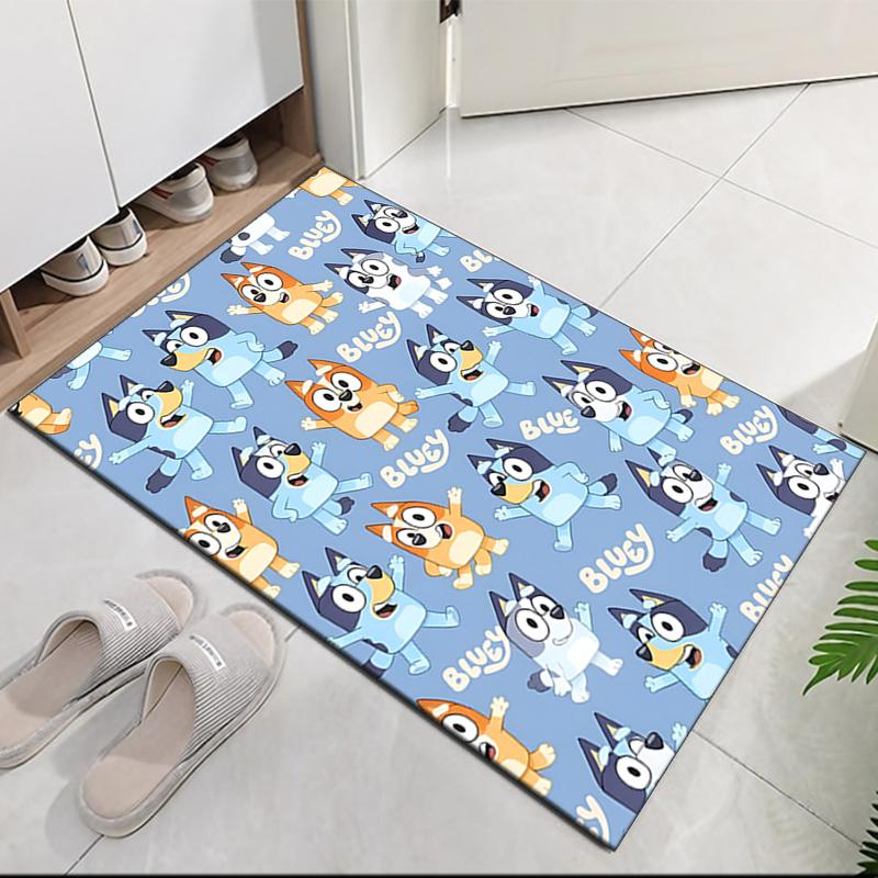 Bluey Printed Carpetrugfor Office Chair Living Room Bedroom Kitchen Room Decor Gifts
