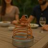Citronella Mosquito Repellent Incense Spiral with Its Stainless Steel Holder and Metal Box for Outdoor Garden Terrace - Pack of 3
