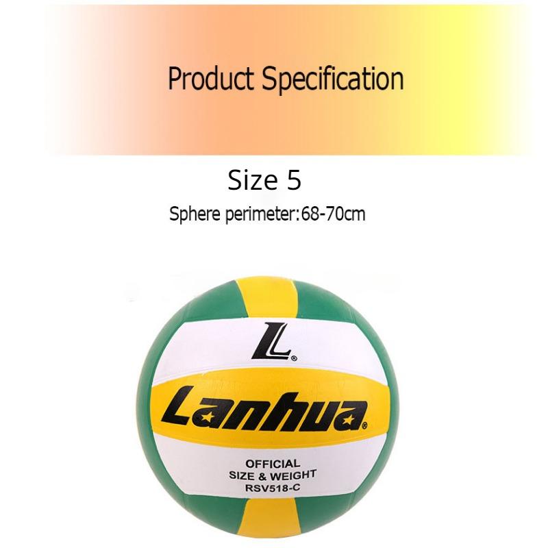 Piłka nr 5 do siatkówki PVC Profesjonalna piłka do siatkówki do gry w siatkówkę na plażę, do użytku na zewnątrz, do sportów halowych, miękka, lekka, hermetyczna