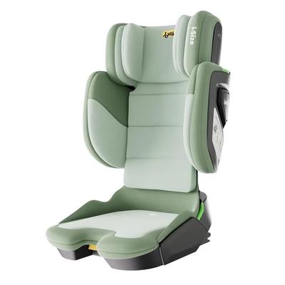 Składane foteliki dziecięce Jovikids z ISOFIX, i-Size R129 Foteliki samochodowe ok. 3-12 lat (100-150 cm), Siedzisko podwyższające z oparciem, Nadaje się do podróży (Zielony)