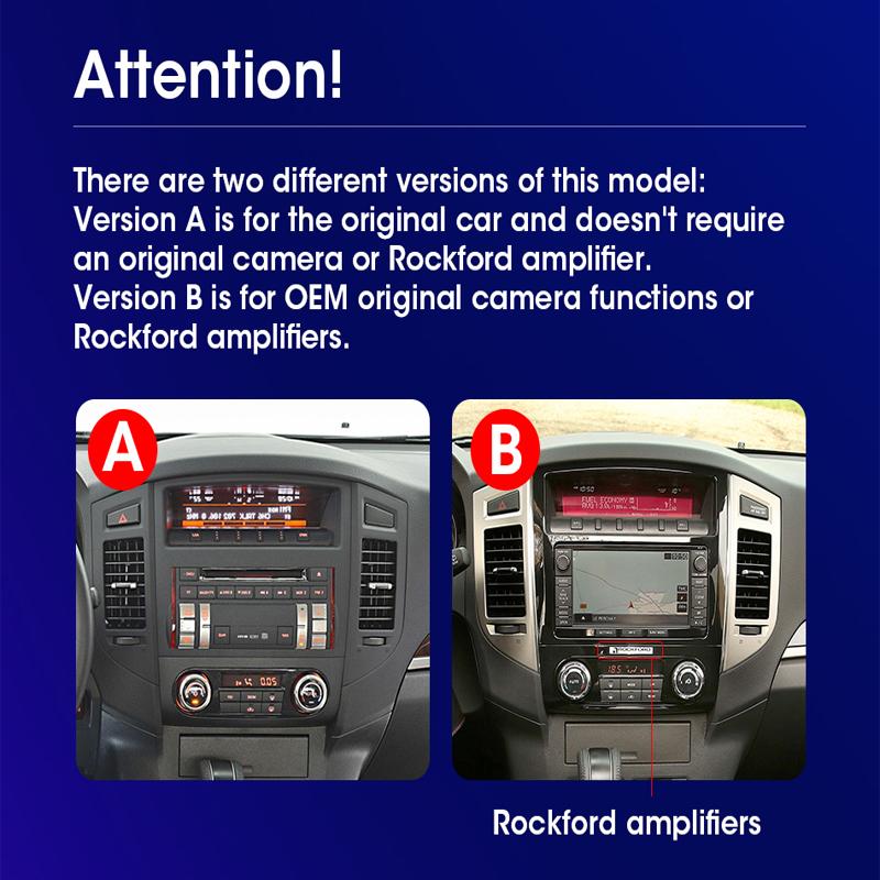 9 Inch Android Carplay For Mitsubishi Pajero 2006-2014 Car Radio Multimedia Video Player GPS Navigation WIFI 4+64GB