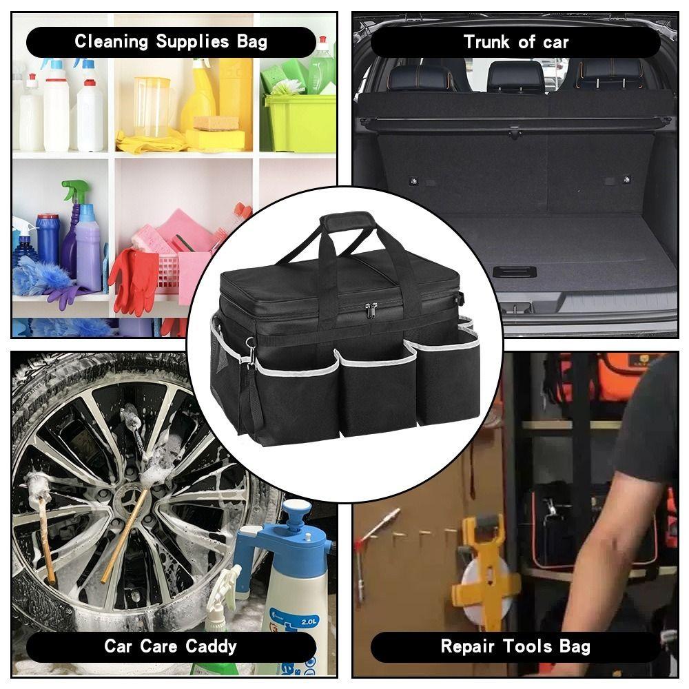 Waterproof Car Tool Storage Bag Adjustable Shoulder Strap Car Detailing Bag  Kitchen
