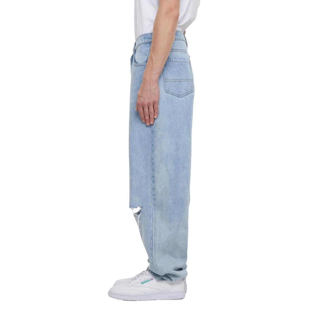 Urban Classics Mens Heavyweight Knee Cut Baggy Jeans
