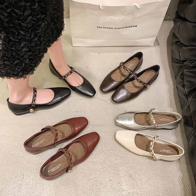 Fashion New Women's High-heeled Single Shoes with Fashionable One-shoulder Buckle Design Sexy Pointed Toe and Comfortable Stilettos