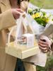 Children's Day & Valentine's Day Cake Box - 4/6-Inch Mousse, Cream, Basque, Transparent Packaging