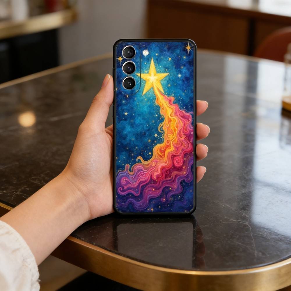 S-Shining Art Rainbow Case for Samsung Galaxy S21 S25 FE S24 S23 Ultra S20 S9 S22 Plus S10 TPU Cover
