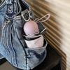 Vintage multi-zipper denim bag women's shoulder messenger bag