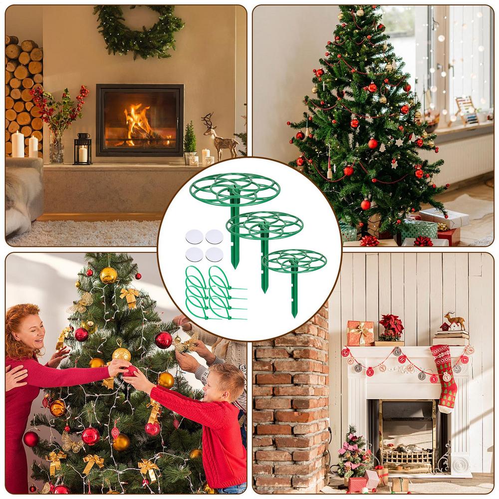 Christmas Tree Topper Stand 3X Treetop Decoration Holders Adjustable Treetop Ornament Stabilizer Stabilize Seasonal Treetop