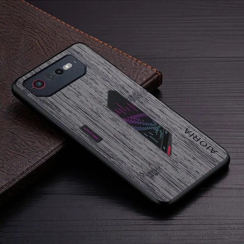 

Чохол для телефону Asus ROG Phone 6 7 8 pro з малюнком деревини бамбука Шкіряний чохол для телефону Розкішна кока для Asus ROG Phone 6 чохол asus phone 6 темно-сірий