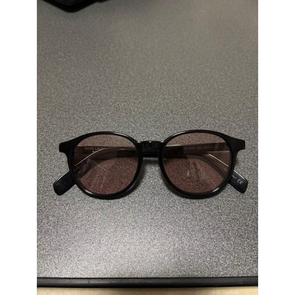 Used Rare Model Genuine Saint Laurent Glasses Boston Black