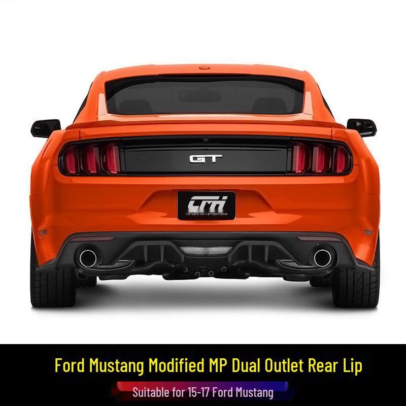 Rear Diffuser for 15-17 Mustang: Small Body Kit with Dual Outlet