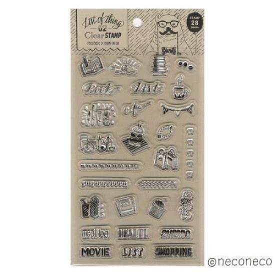 

KODOMO NO KAO Штамп для лица Neko Прозрачный штамп Много вещей Детский Neko 1740-002