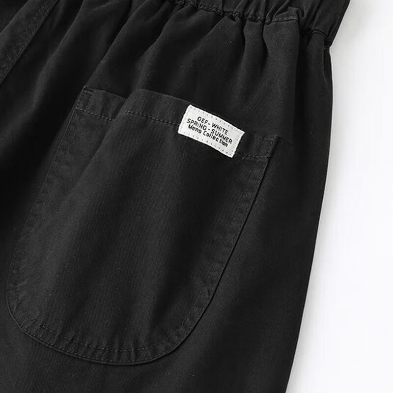 Men's Japanese Style Cotton Blend Straight-Leg Casual Pants