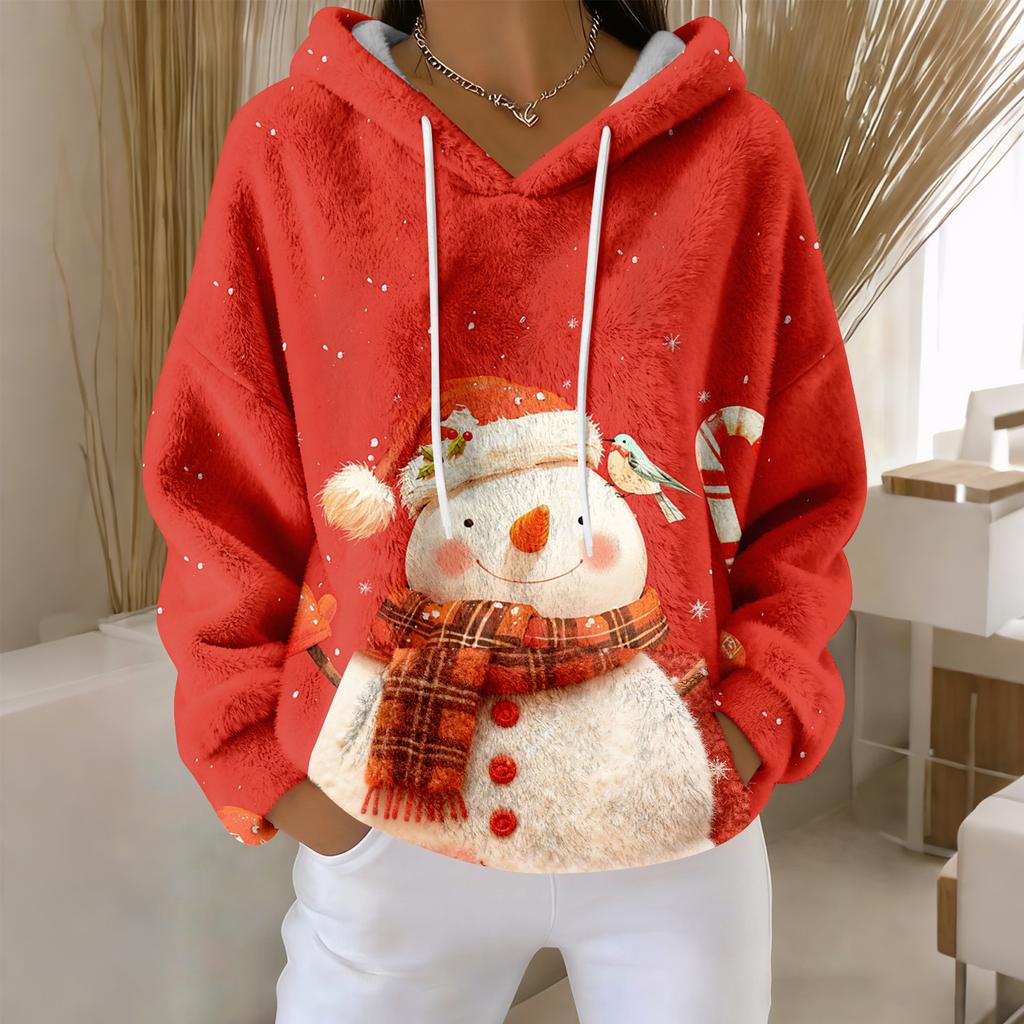 Hoodies For Women Oversized Winter Plush Cute Sweatshirts Pullover Trendy Fall Winter Clothes