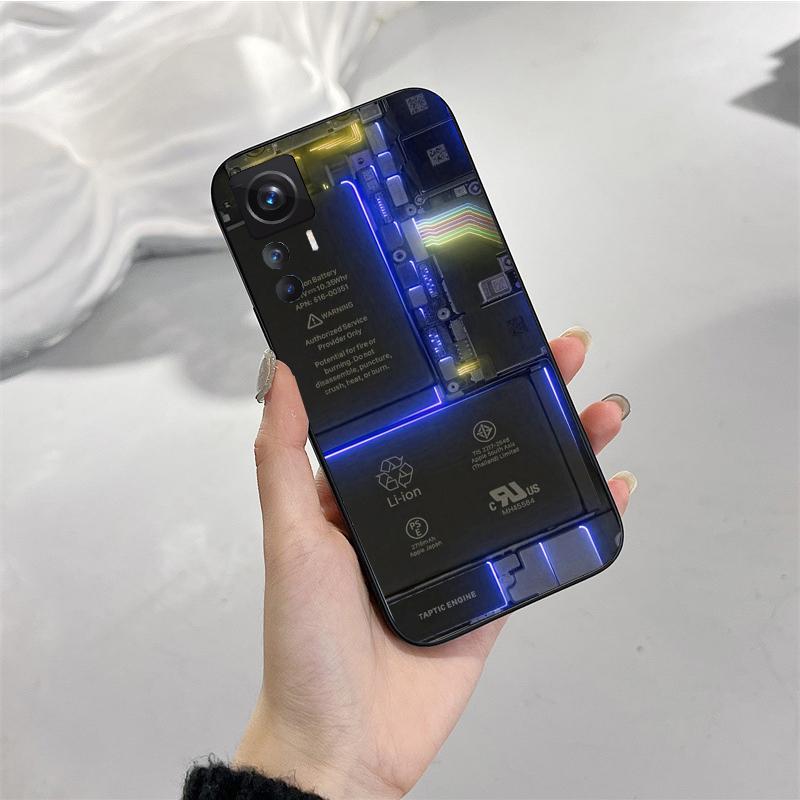 Phone Case for Xiaomi Mi 11T 11 12T Pro 10T 10 10Pro 12 11 Lite 5G NE 10pro Poco X3 Pro Poco F3 M3 Battery Circuit Board Case