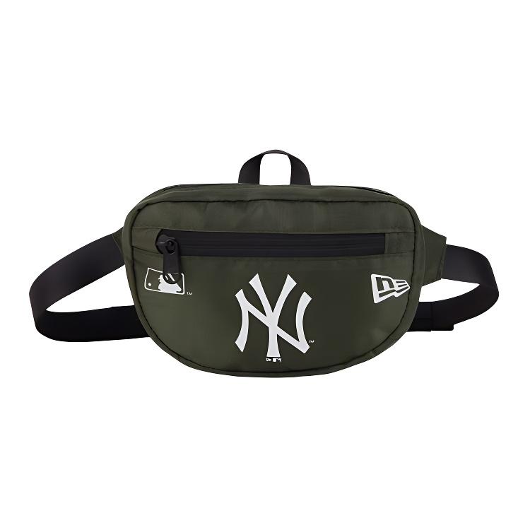 New Era New York Yankees Casual Versatile Zipper Shoulder Crossbody Waist Bag Small Unisex bags Olive-Green 60137340