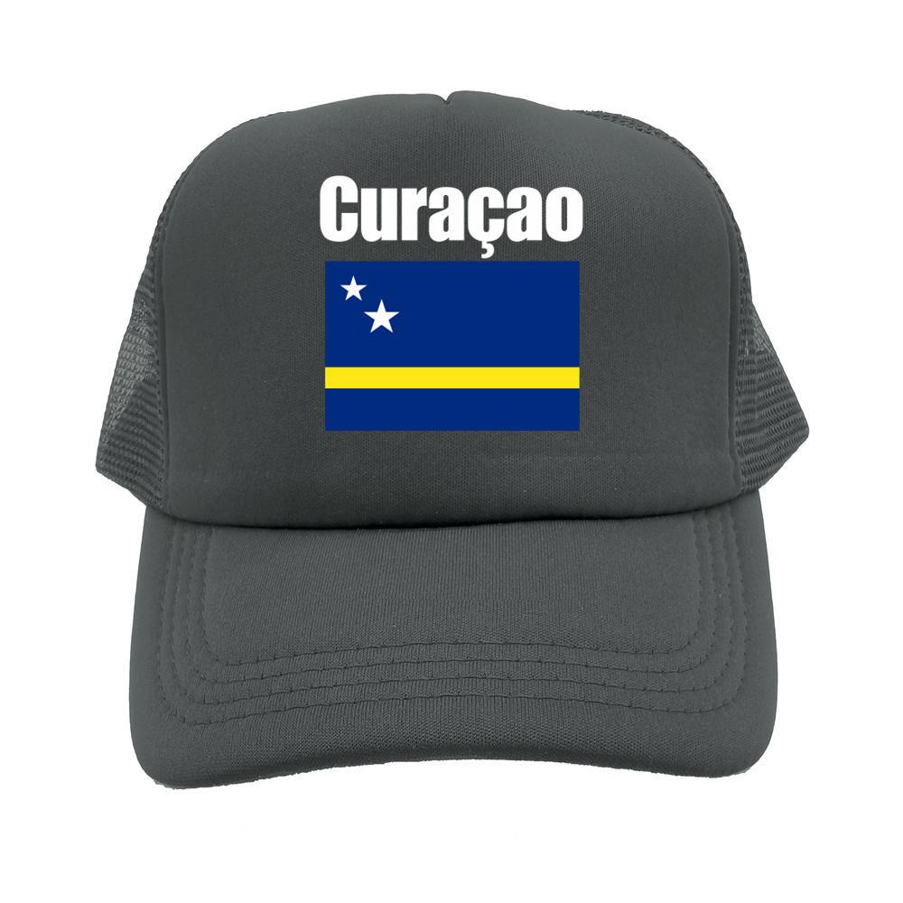 Curaao Flag Trucker Hat Summer Unisex Cool Hat Country Fans Baseball Caps New Outdoor Mesh Net Dad Gift Snapback Caps