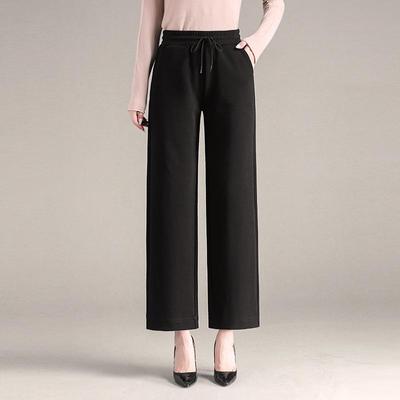 2025 Übergröße Damen High Waist Wide Leg Hosen für Mütter mittleren Alters