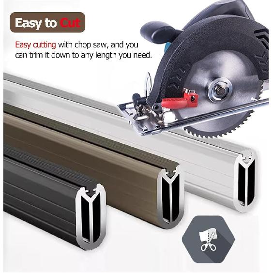 Kleiderstange, Robuste Kleiderstange, Oben montierte Kleiderstange, Robuste Kleiderstange Deckenmontage, 35 55 75 95 125 145 155 cm Lang für Garderobe Dusche