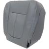 Priprilod Gray Perforated Leather Driver Side Bottom Replacement Seat Cover Compatible with Ford F150 Lariat 2009 2010 2011 2012 2013 2014