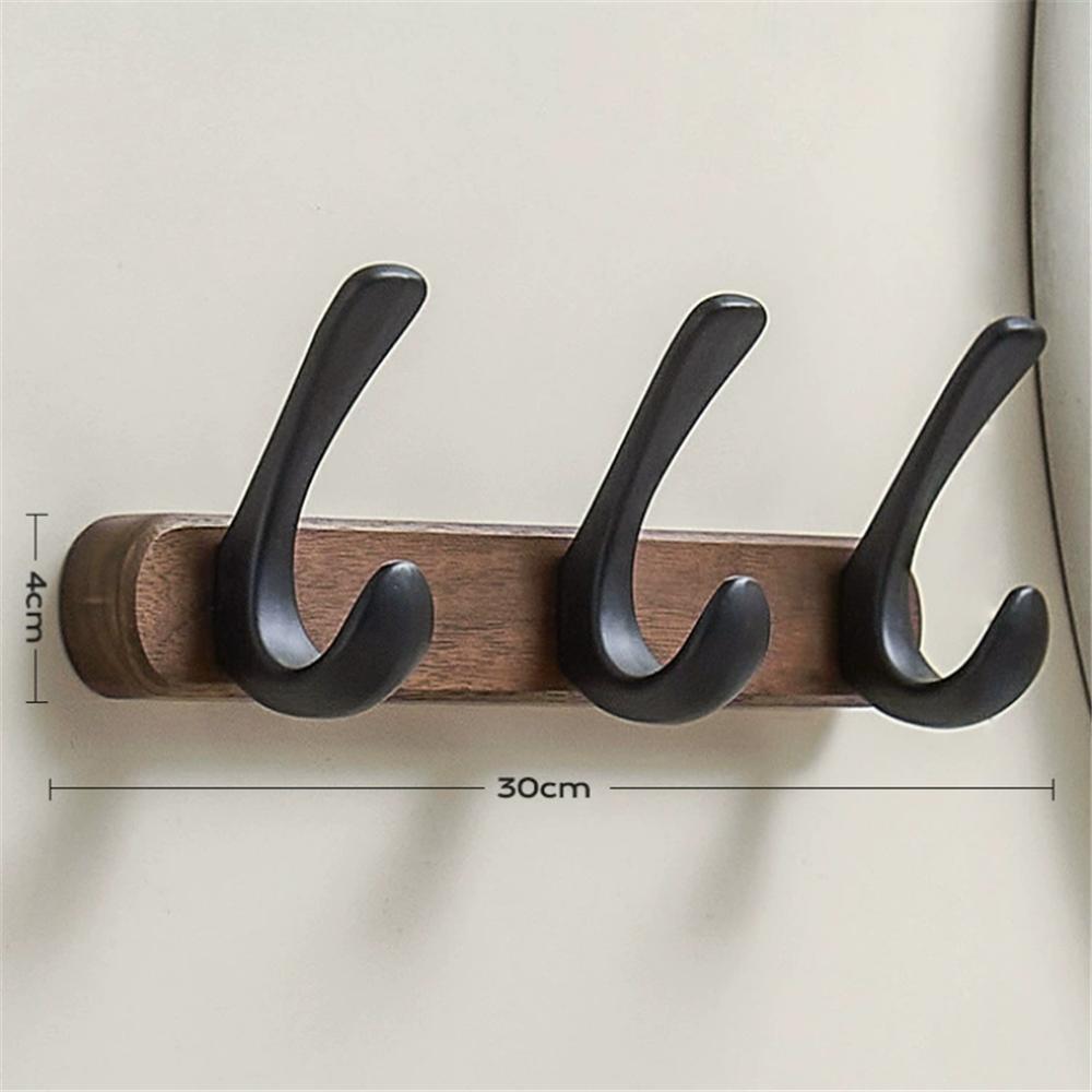 Robe Hook,Clothes Hook,Kitchen Hooks, Wood and Aluminum Towel Hanger Wall Mounted Towel Hooks kitchen hooks bathroom accessories