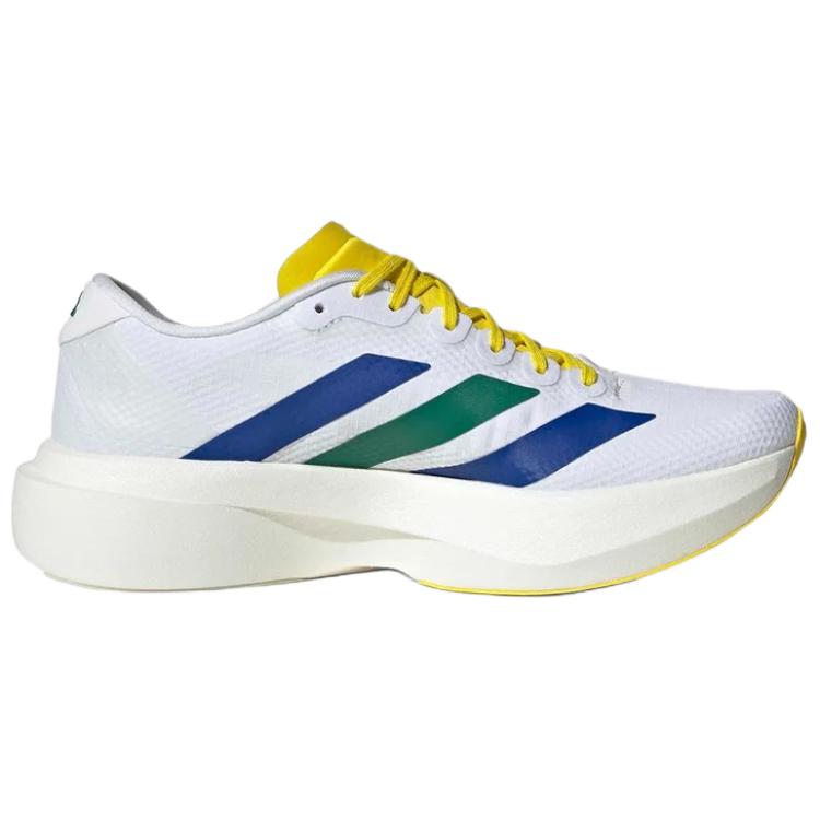 adidas Adizero Evo SL Low Top Running Shoes Women's White Yellow KI1450