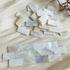 50pc Rectangle Mother of Pearl Mosaic Tiles Natural Shell Square Mosaic Pieces for Home Decoration Crafts Materials Hobbies 97