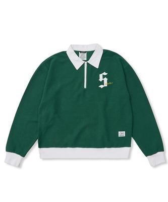STIGMA Infamous Club Insideout Oversized Collar T-Shirts Green