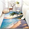 17 Stile Sommer Strand Kokospalmen Druck Teppich für Wohnzimmer Schlafzimmer Sofa Fußmatte Heimdekor Bereichsteppich Rutschfeste Bodenmatte