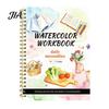 Nature Animal And Landmark Theme Watercolor Coloring Book, Clean Bright Patterns Design, Thick Educational Drawing Gift for Kids Paper Multi-theme
