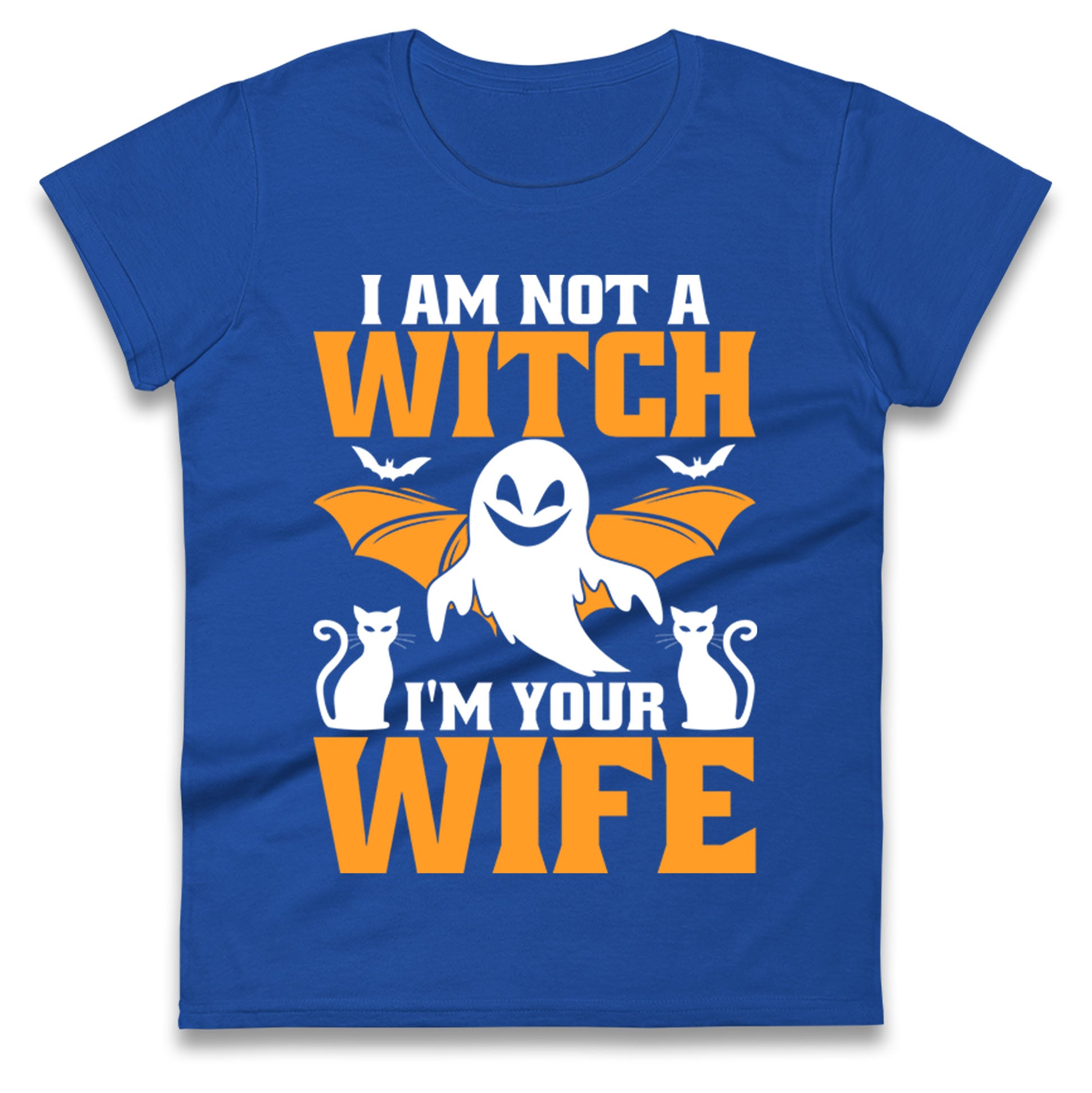 Im Not A Witch Im Your Wife Halloween Womens T Shirt Mens Tops Tees Unisex S